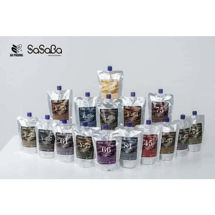 Nhuộm cân bằng và phủ bạc sasaba 450ml