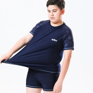 Bộ đồ bơi bé trai lớn đến 60kg chất thun bơi lạnh co giãn, chống tia UV, giữ nhiệt tốt HAB1002