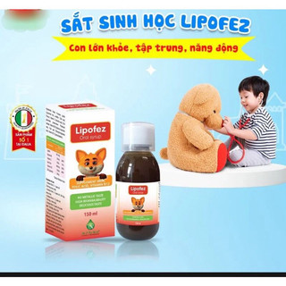  sắt sinh học Lipofez Oral Syrup giúp trẻ giảm thiếu máu do thiếu sắt,giúp trẻ ăn ngon miệng tăng cân  150ml dạng siro  
