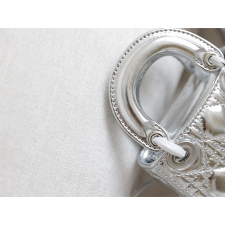 Túi Di.or Micro Silver micro sp size 12cm fullbox nam châm 2 lớp