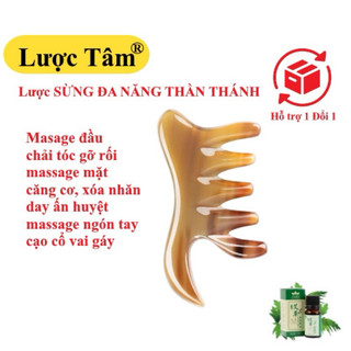 Lược sừng đa năng LƯỢC TÂM massage đầu hàng cao cấp