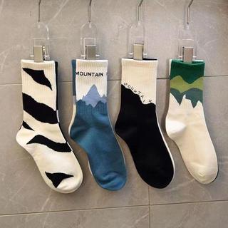 Tất cổ lửng ngọn núi unisex Phong cách Hàn Quốc trẻ trung năng động