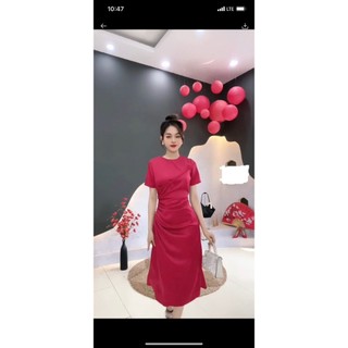 Váy lụa dáng xuông thanh lịch