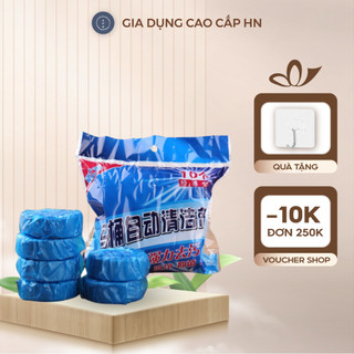 Viên Tẩy Thả Bồn Cầu Khử Mùi Hôi Sạch Mảng Bám Vi Khuẩn Viên Xả Toilet Gói 10 Cục Diệt Khuẩn Vệ Sinh Vết Bám Bẩn