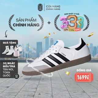 Giày_Adidas Samba Vegan Classic White Black Full Box