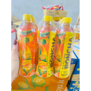Lốc 6 chai trà mật ong boncha vị tắc 450ml