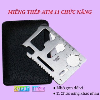 Miếng thép atm 11 chức năng , nhiều công dụng , nhỏ gọn để ví