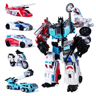 Đồ chơi Robot biến hình Guardian God of War xe kết hợp 5 mô hình - Transformer