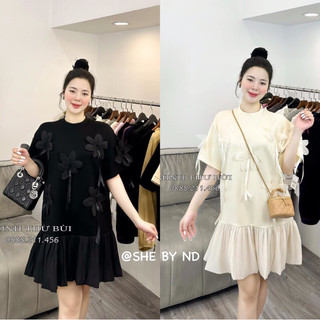 Đầm Babydoll phối hoa ND