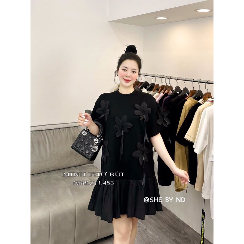 Đầm Babydoll phối hoa ND