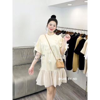 Đầm Babydoll phối hoa ND