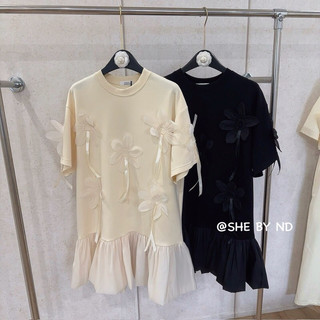 Đầm Babydoll phối hoa ND