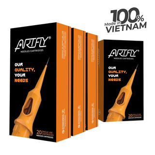 [Hộp 20 cây] Kim xăm  ARTFLY (RL) siêu bén ,ít sát thương, vào màu tốt, da bong mỏng