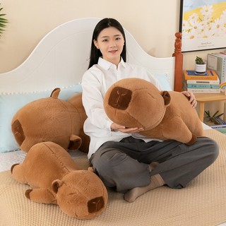 Gấu bông capybara. gối ôm chuột capybara siêu mềm êm hàng qunagr châu cao cấp