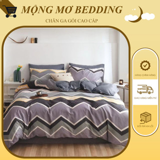 Bộ chăn ga gối cotton living hữu cơ 100% mềm mại, thấm hút mồ hôi, thoáng mát, cực kỳ an toàn cho da