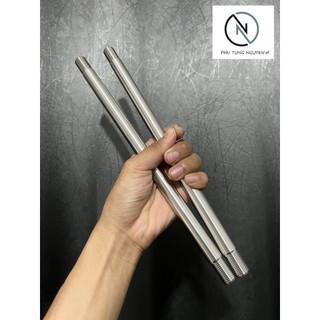 Cốt inox 304 2 đầu bánh xe trước sau Inox 304 các size cứng cáp gắn cho nhiều dòng xe Honda ,Ya,…ko tán