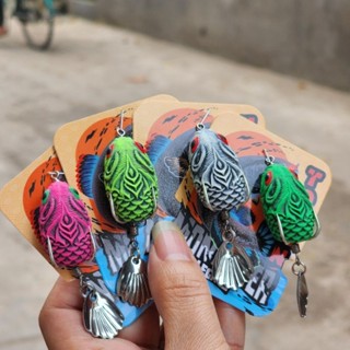  Mồi câu cá lóc - nhái hơi lure cao su Thái LanChuột ToMan  dài : 3,5cm  Nặng : 6,2gram  