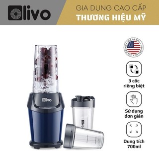 Máy xay sinh tố Olivo MB1000 - 3 cốc xay linh hoạt - xay đá bào, xay sinh tố, đồ ăn dặm, xay thô