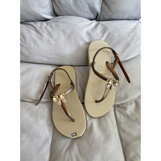 Giày dép sandal chữ t charm nơ siêu xinh