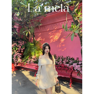 <La’mela> Đầm bí đính bướm đá 3d < THIẾT KẾ ĐỘC QUYỀN>