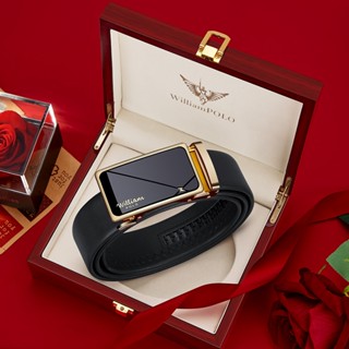 Thắt lưng nam , dây nịt nam da bò WilliamPOLO Full hộp đựng cao cấp - ART42