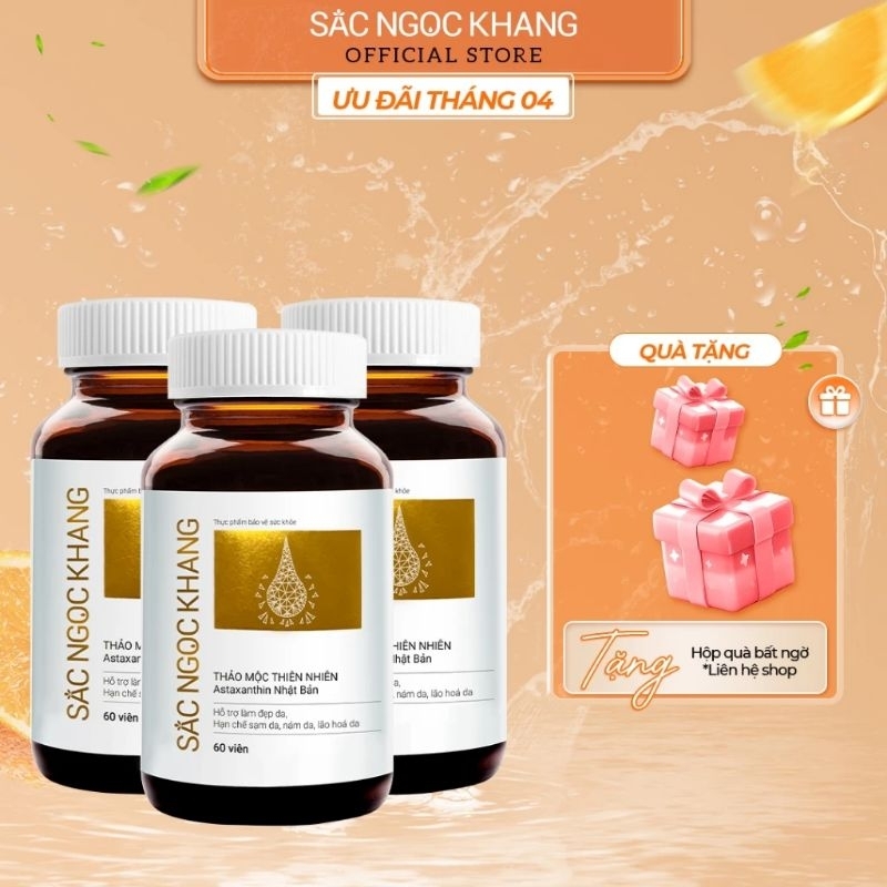 (Combo 3 hộp)Viên uống sắc ngọc khang, giảm nám tàn nhang giúp làn da trắng sáng