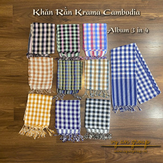 [Album 3] Khăn rằn Campuchia - Khăn rằn thời trang choàng cổ - Khăn rằn đi phượt nhiều màu