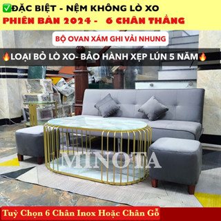 [ 20 MÀU + CHẤT LIỆU ] Bộ Sofa Giường Bed Phòng Khách MINOTA 3 Chức Năng Có Thể Bật Giường Bàn Chử Nhật 2 Tầng