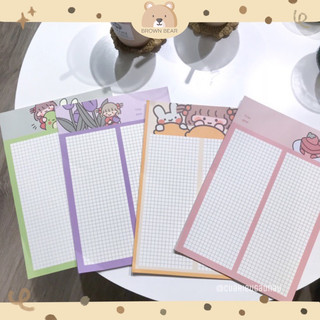 Giấy viết bài take note B5 nhiều màu hình vẽ cute