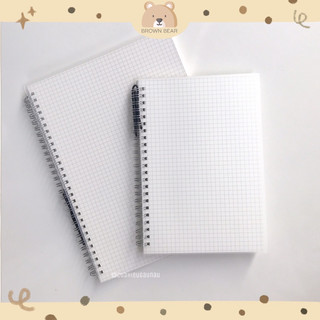 Sổ lò xo bìa trong A5/B5 (Vuông/Kẻ ngang/ Chấm)