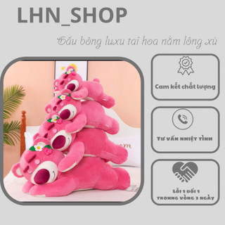 Gấu bông tai dâu lotso, gấu lotso nằm ngủ dễ thương cao cấp đủ size 40cm