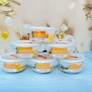 Thố thuỷ tinh lock and lock hộp tròn 400ml