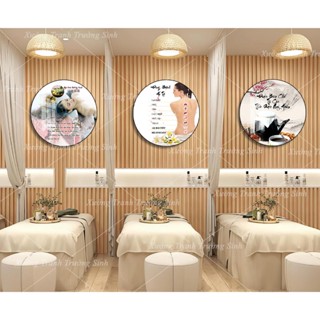 BỘ 3 TRANH TRÁNG GƯƠNG DƯỠNG SINH DẠNG TRÒN HOT NHẤT 2024