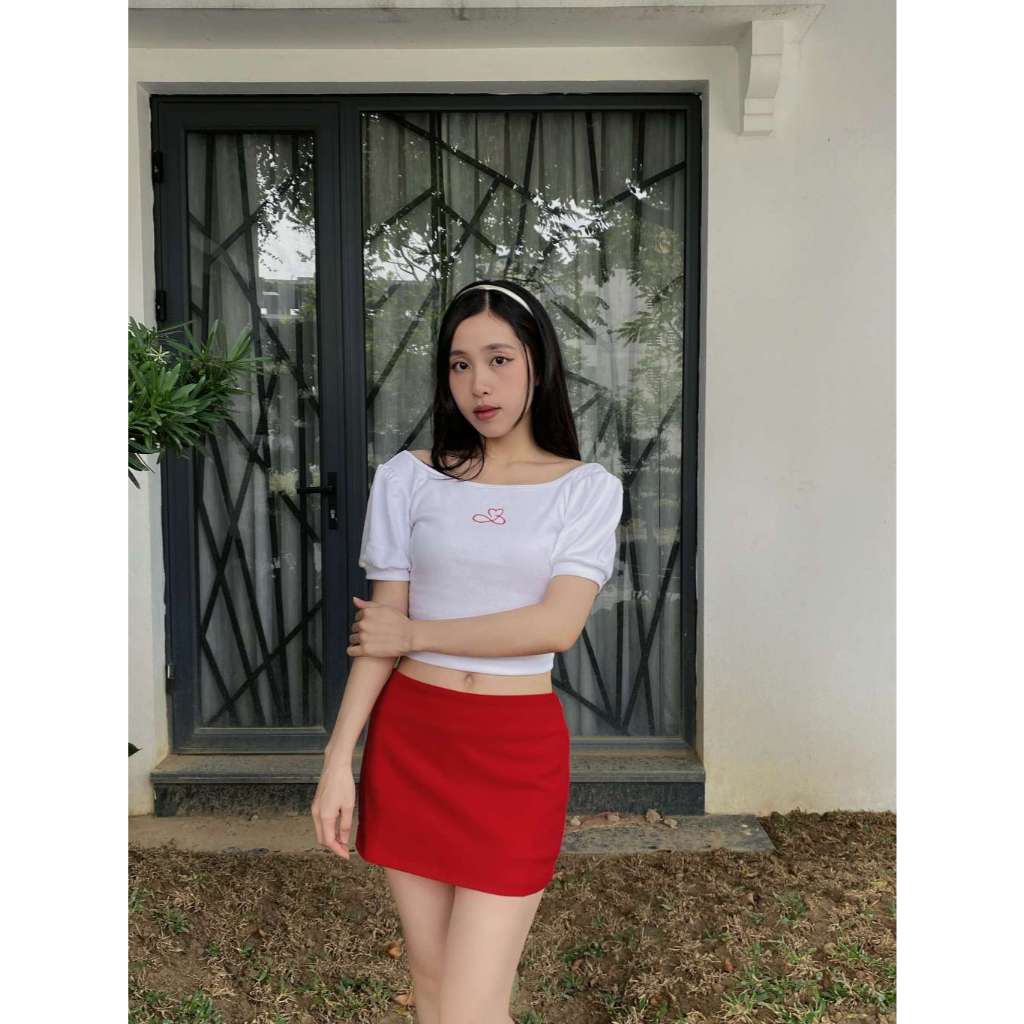 Cherry Skirt -  chân váy ngắn đỏ cherry