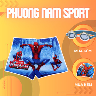 Quần bơi bé trai siêu nhân nhện chất liệu cao cấp co dãn 4 chiều chống thấm nước tốt