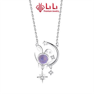 Dây chuyền bạc nữ lili s925 đính đá cz cao cấp hình thỏ ánh sao adele lili_098415