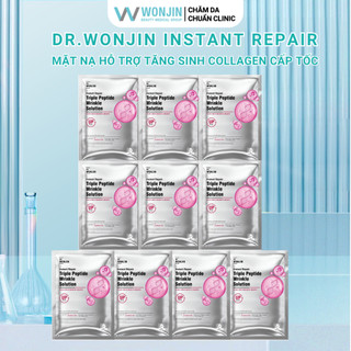  Combo 10 Mặt Nạ Tăng Sinh Collagen Cấp Tốc Dr.WonJin Instant Repair Triple Peptide Wrinkle Solution Mask 30g x10