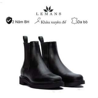 Giày da The Diamond Classic Chelsea Boots LEMANS Black CB66 - Da bò thuộc nguyên tấm - Bảo hành 24 tháng toàn quốc