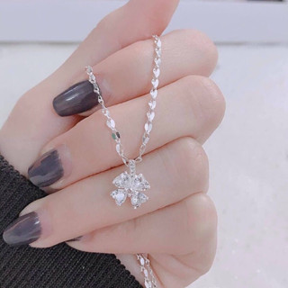 Dây chuyền nữ mặt cỏ 4 lá Bạc ta, siêu đẹp siêu rẻ