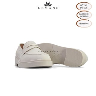 Giày Penny Loafer LEMANS da lộn Nubuck PL01N - Đế tan hạt kim cương tăng cao 4cm khuôn độc quyền, Bảo hành 24 Tháng