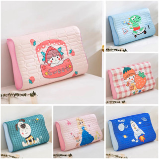 Gối điều hoà cao su non Latex Tencel 5D, gối cao su non mát lạnh êm ái cho bé đi học 5-12 tuổi