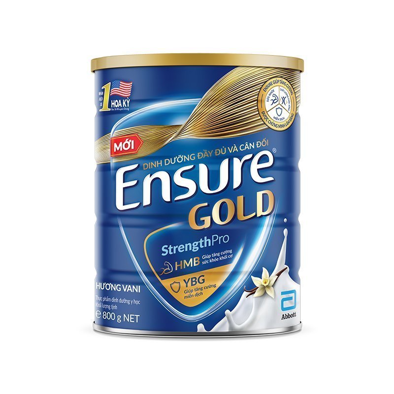 Combo 2 lon Sữa bột Ensure Gold Abbott hương vani  800g