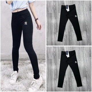 Quần legging dài thể thao nữ logo thêu N.Y