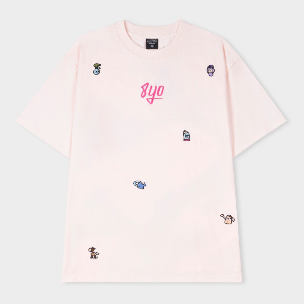 Áo Thun Thêu 8YO CHILDHOOD Tee Cotton Mềm Mịn Mát - Áo Phông Local Brand Unisex Nam Nữ Form Rộng | BigBuy360 - bigbuy360.vn