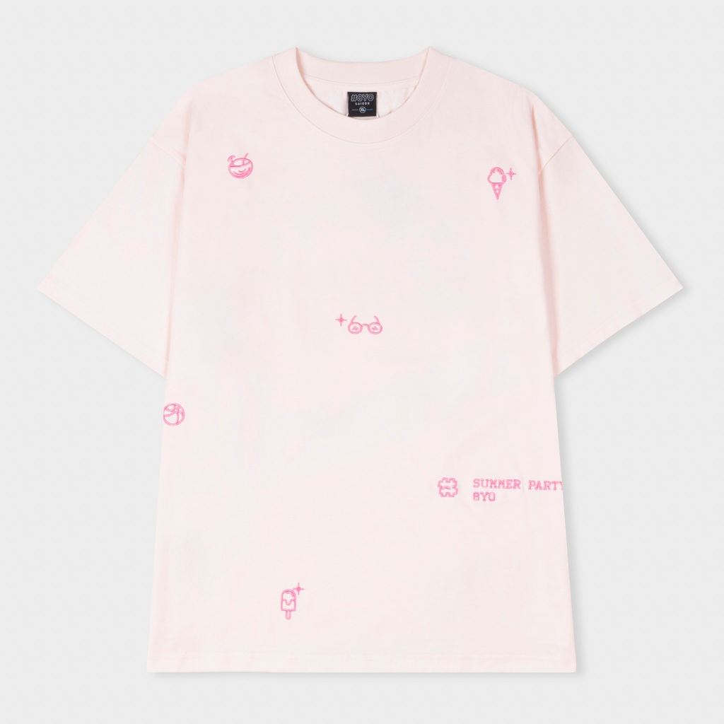 Áo Thun Thêu 8YO SUMMER PARTY Tee Cotton Mềm Mịn Mát - Áo Phông Local Brand Unisex Nam Nữ Form Rộng | BigBuy360 - bigbuy360.vn