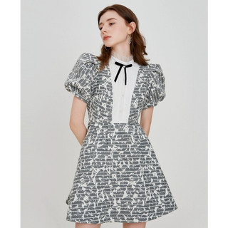 [Có Bigsize] Sale 70% Varvet Đầm Hoa Cổ Nơ Tiểu Thư Họa Tiết Thiết Kế Cổ Điển Hàng Cao Cấp