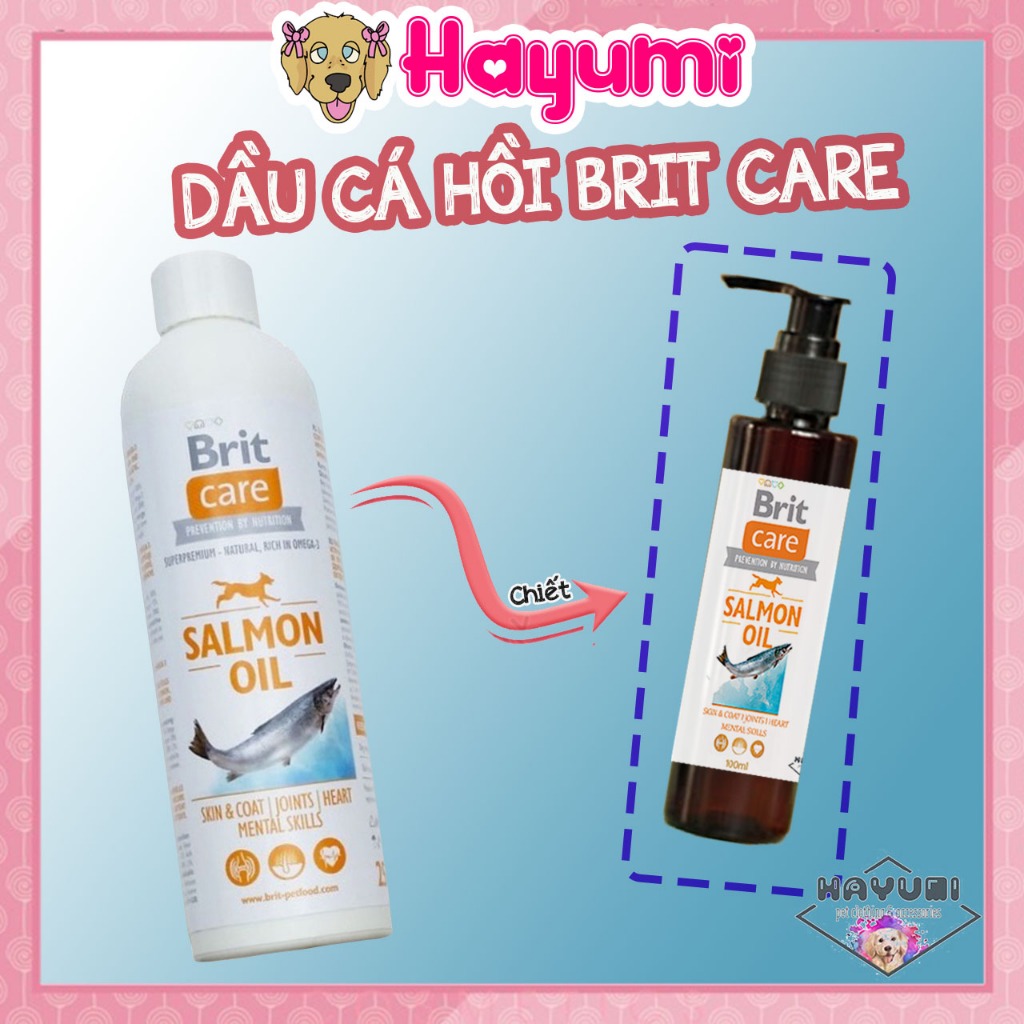 DẦU CÁ HỒI DƯỠNG LÔNG BRIT CARE NHẬP KHẨU ĐỨC - HAYUMI