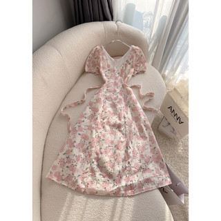 Đầm maxi thêu cổ ren Anna - Harina