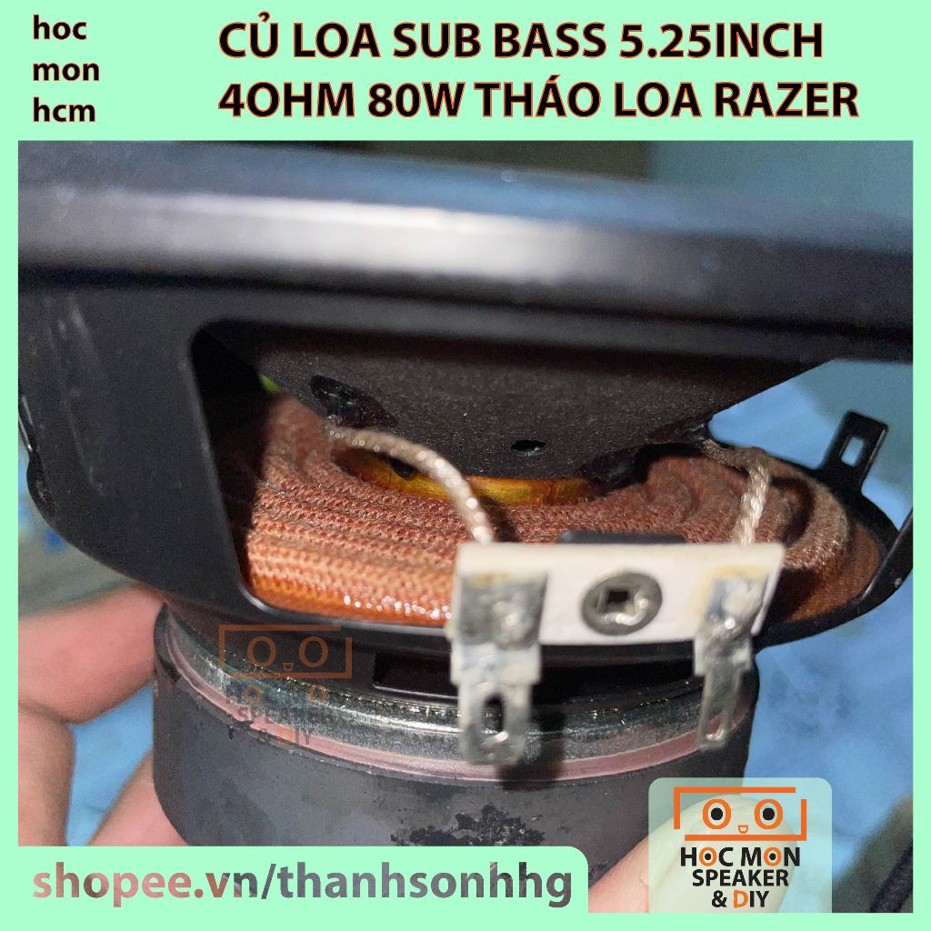 Củ loa sub bass siêu trầm Harman Kardon 5.25 inch 4ohm 80w tháo loa Razer Leviathan V2