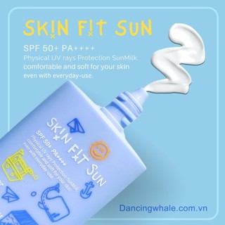 Sữa chống nắng DANCING WHALE SKIN FIT SUN - SPF 50+ PA++++ 10ml